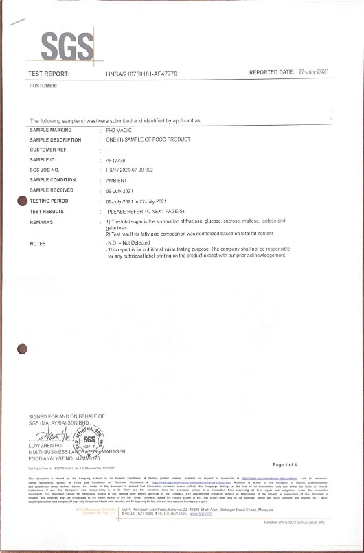 SGS Test Report 1